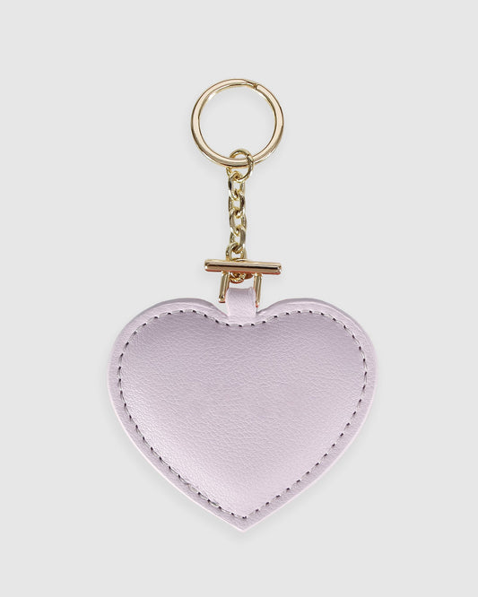 Stolen Heart Leather Keyring - Lilac