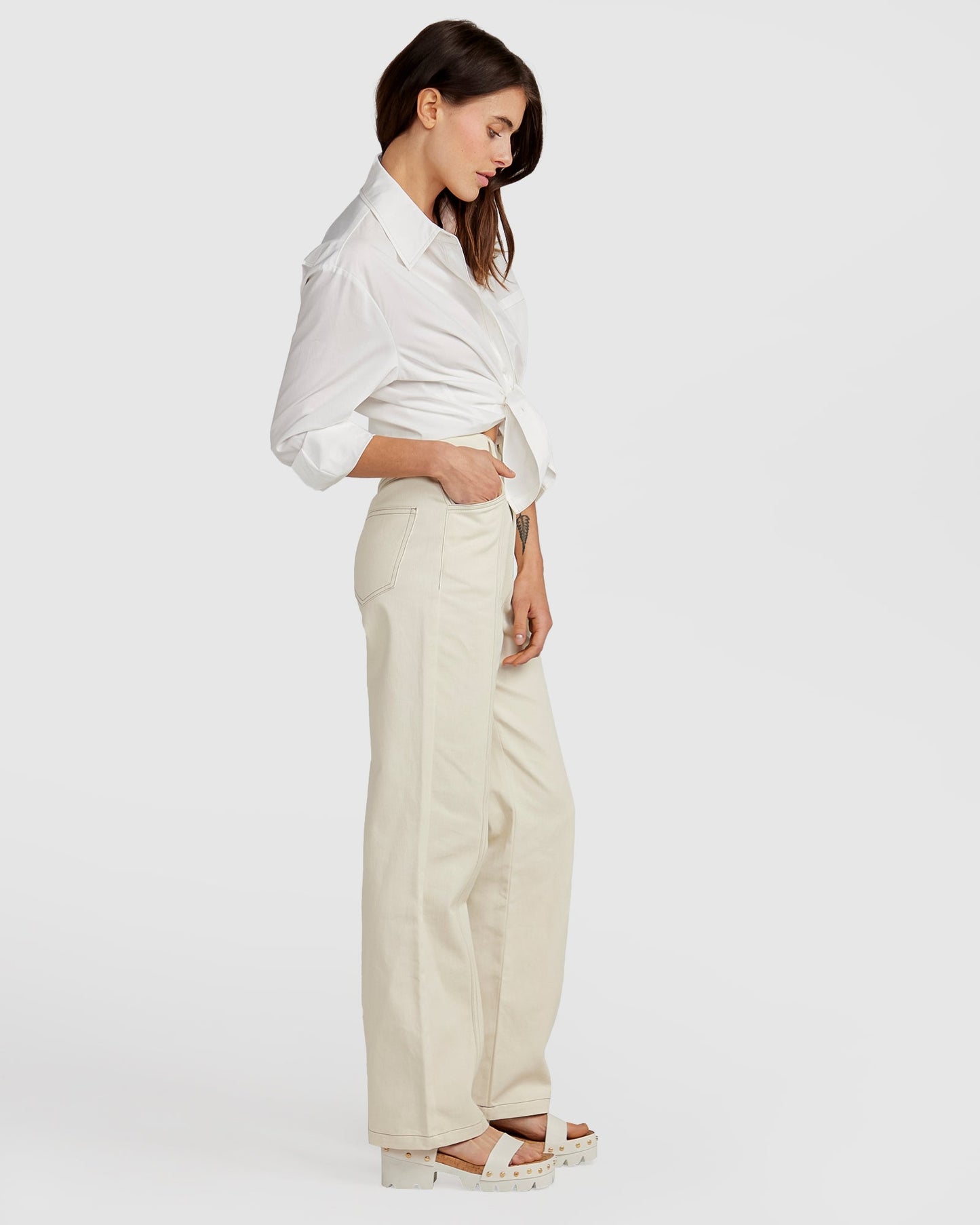 Obsessed Straight Leg Pant - Ivory