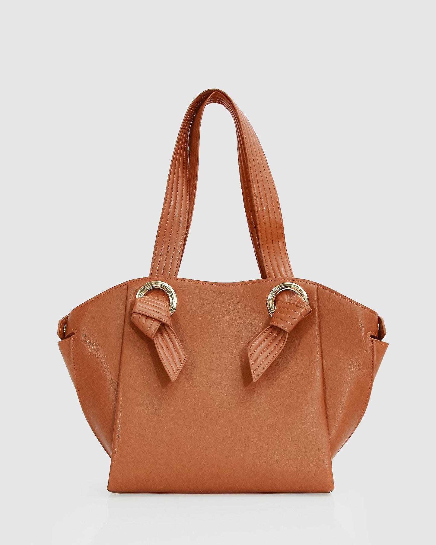 Heart Of Gold Leather Shoulder Bag - Camel