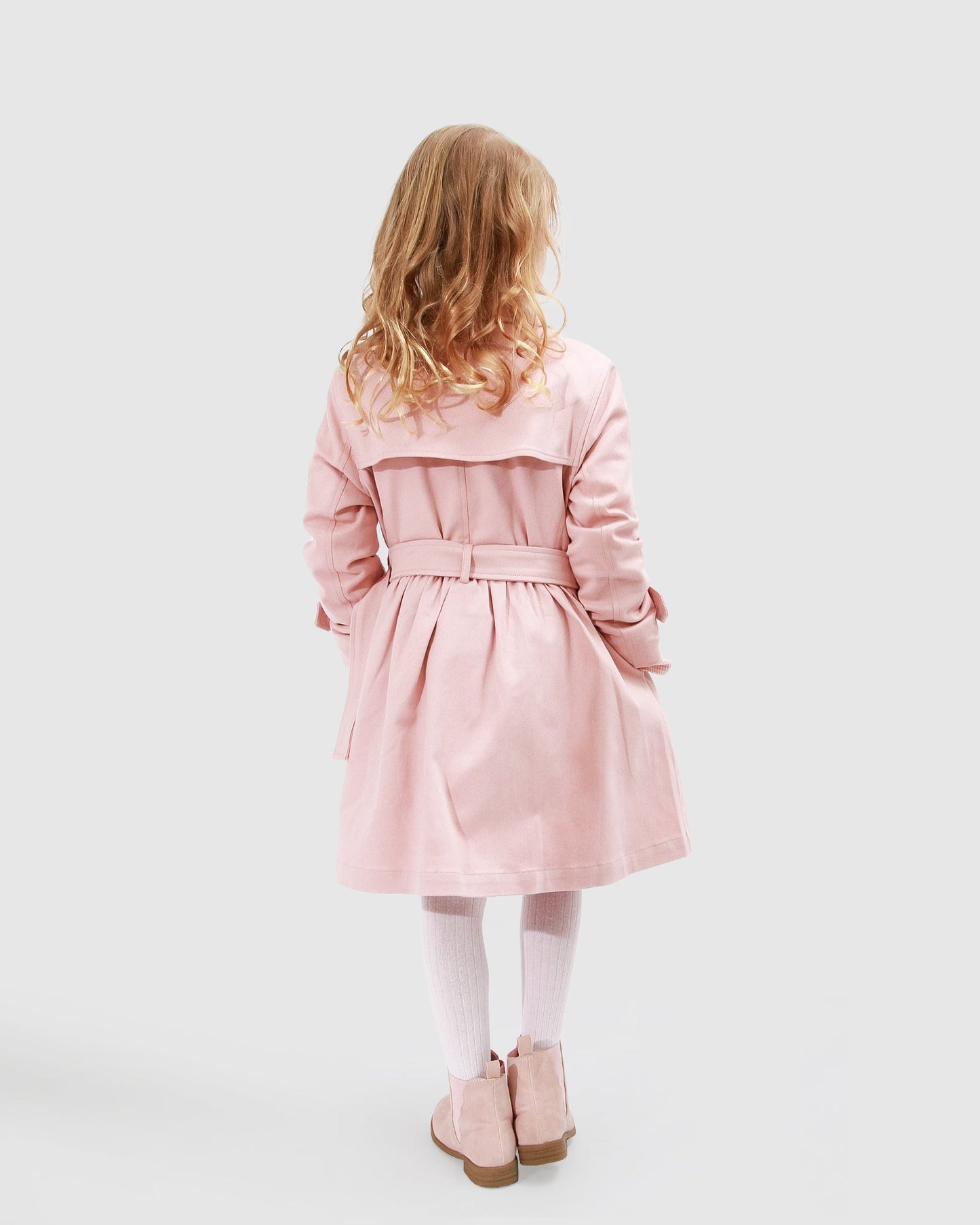 Miss Sunshine Trench Coat - Blush Pink