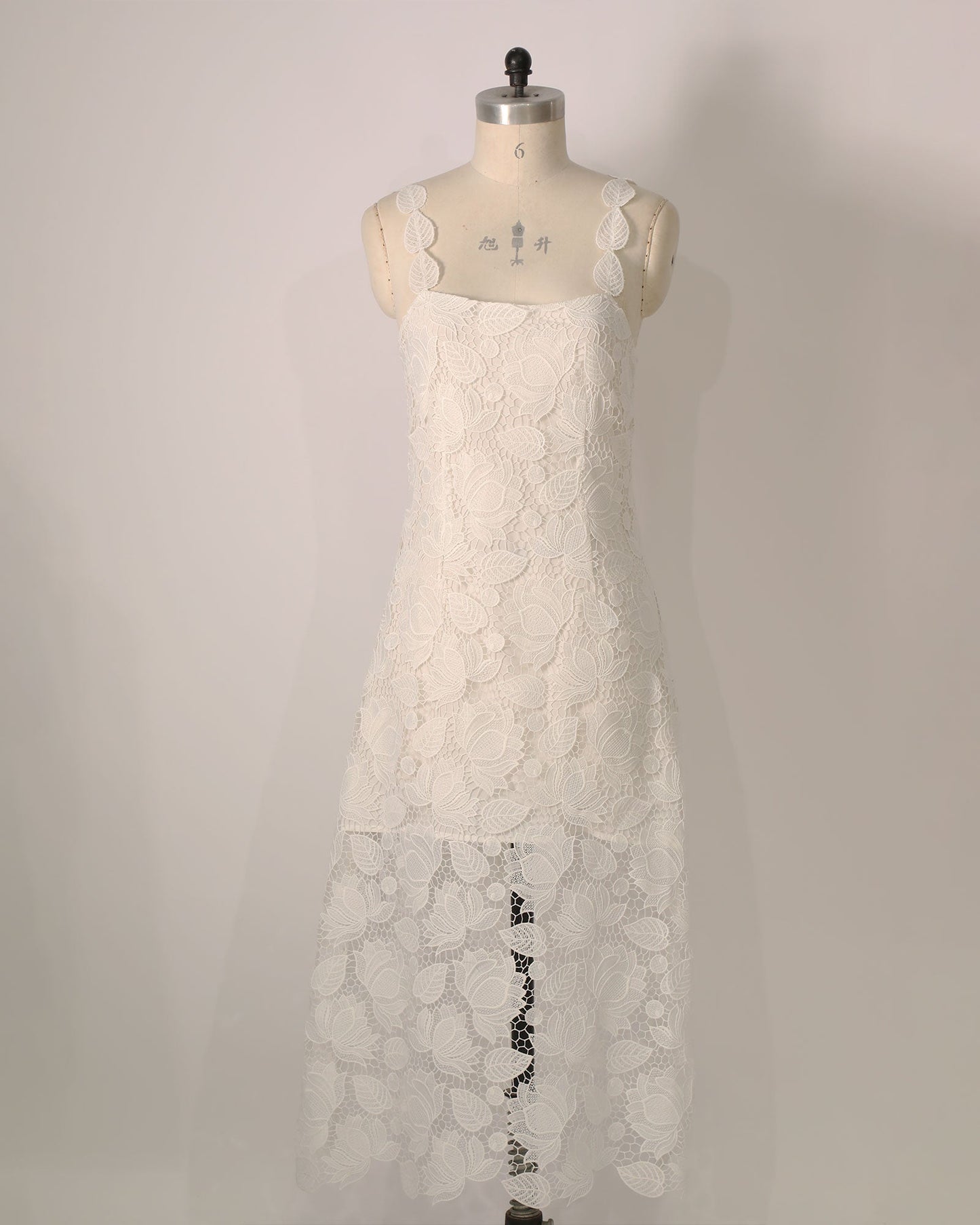 Lace Maxi Dress - White