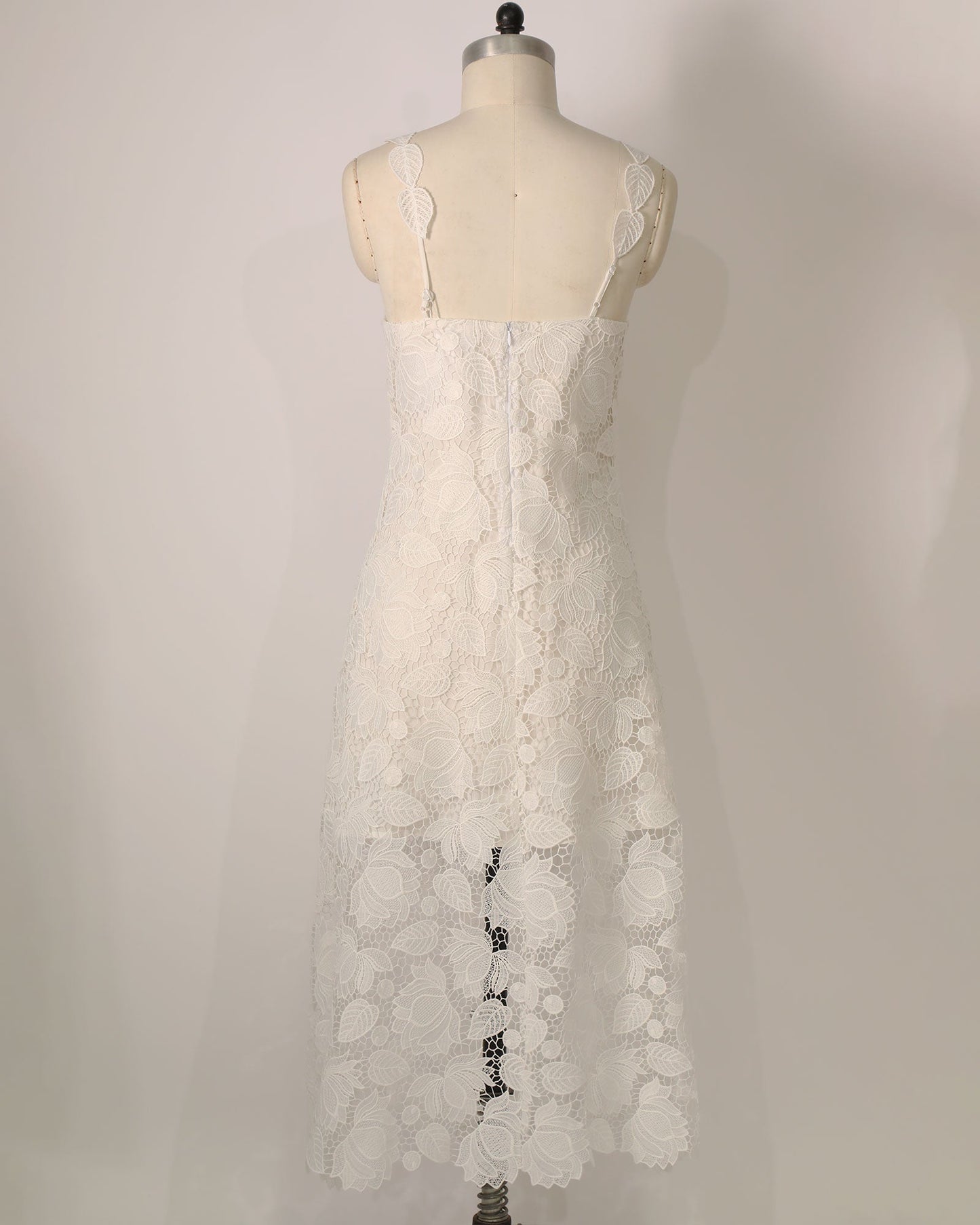 Lace Maxi Dress - White