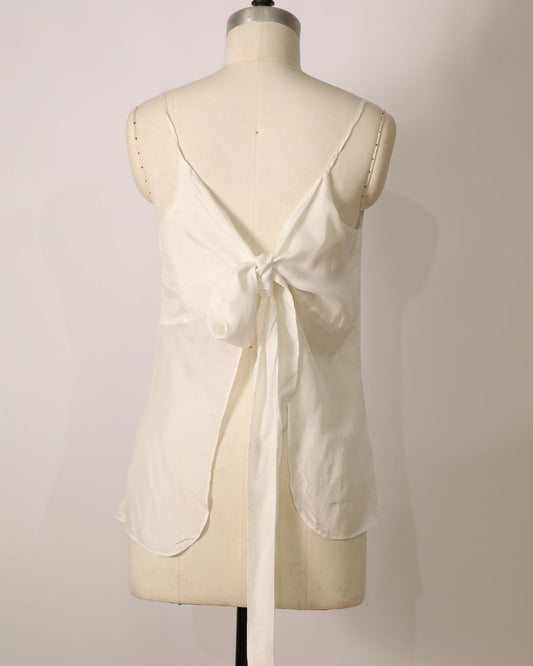 Reversible Tie Top - White