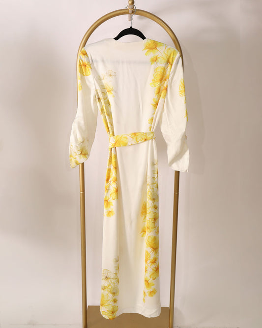 Yellow Floral Maxi Dress