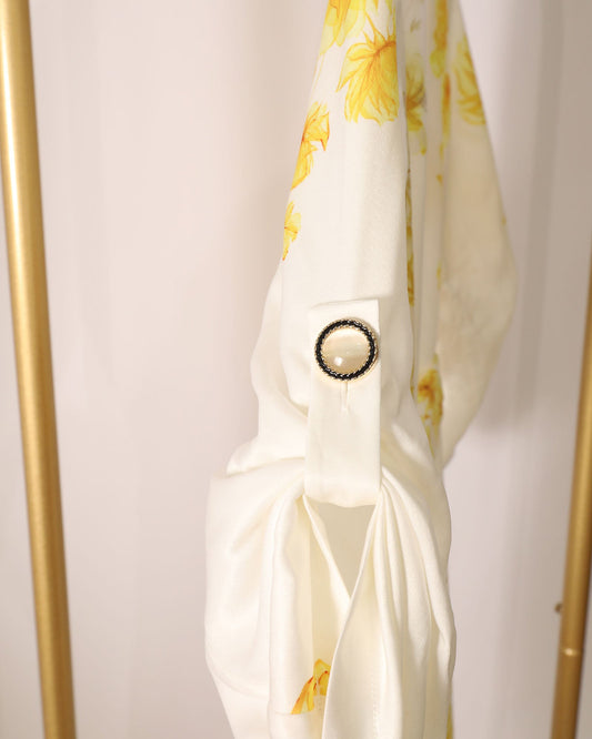 Yellow Floral Maxi Dress