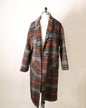 Publisher Double-Breasted Wool Blend Coat - Plaid