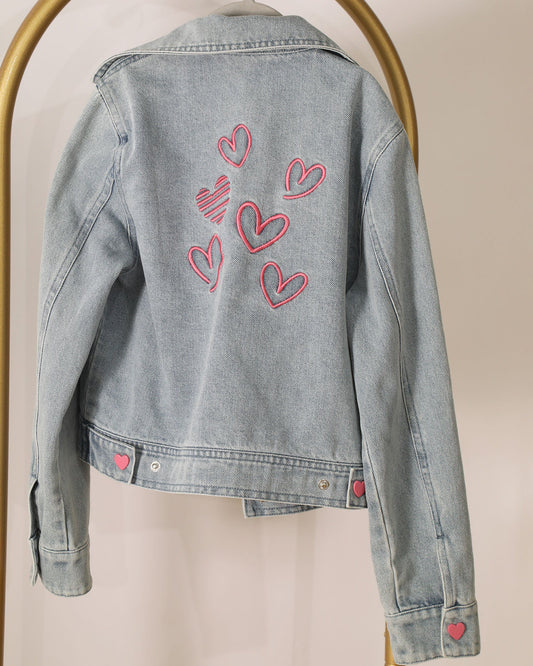 Sweet Like Me Denim Jacket - Stonewash