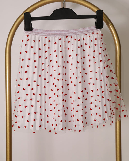 Girls In My Heart Reversible Skirt - White