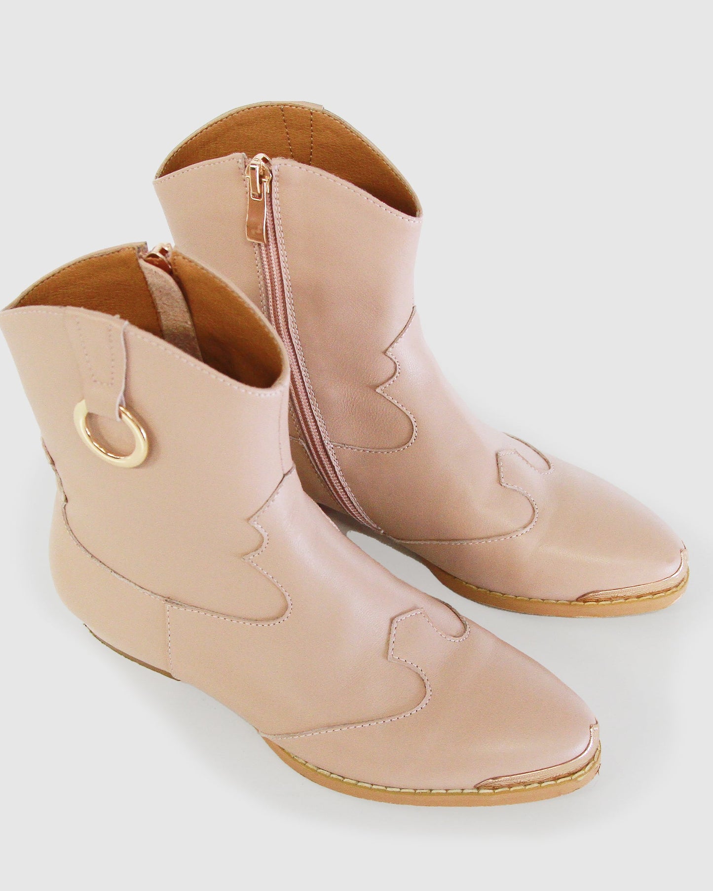 Dallas Mini Western Boot - Dusty Pink