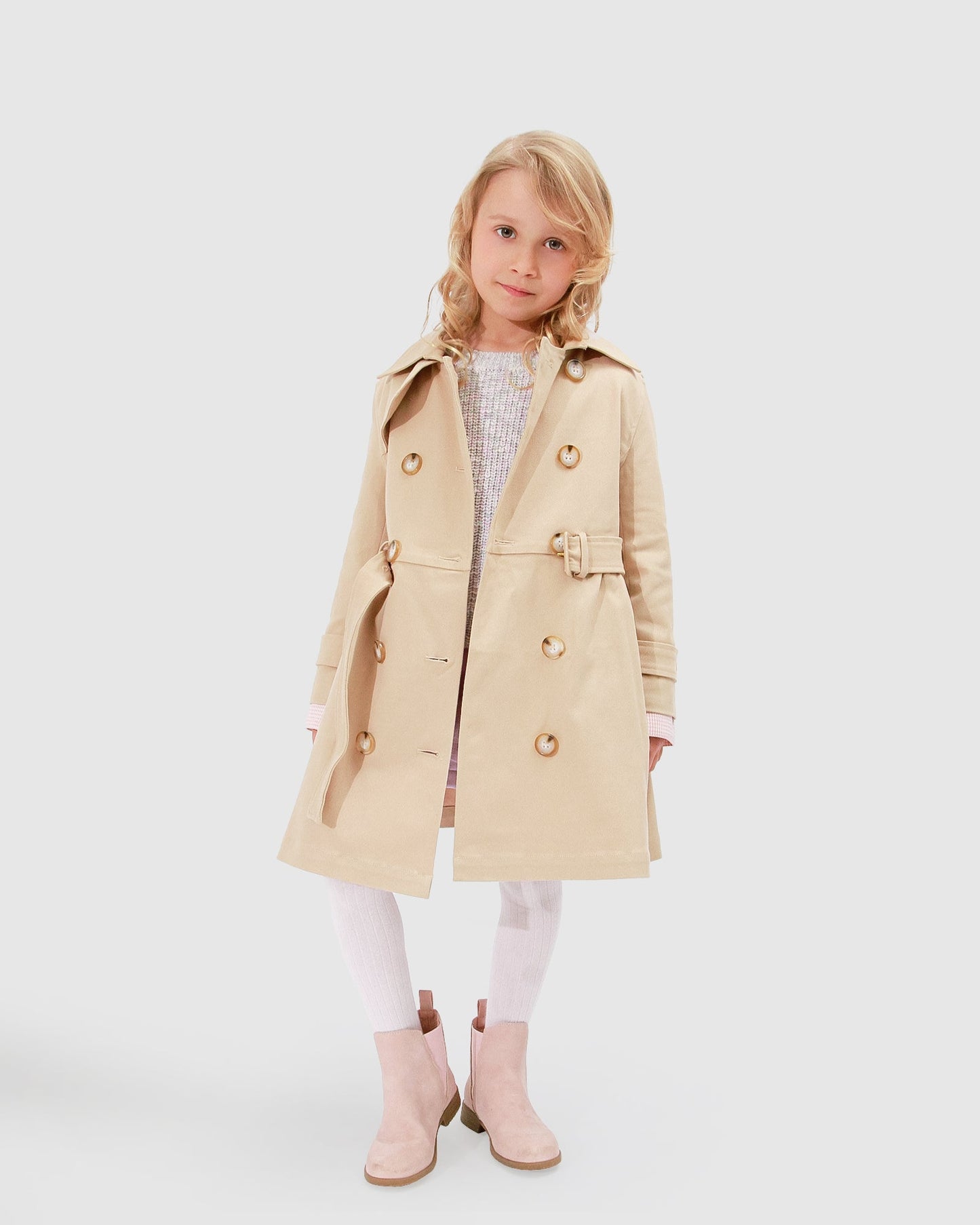 Miss Sunshine Trench Coat - Camel