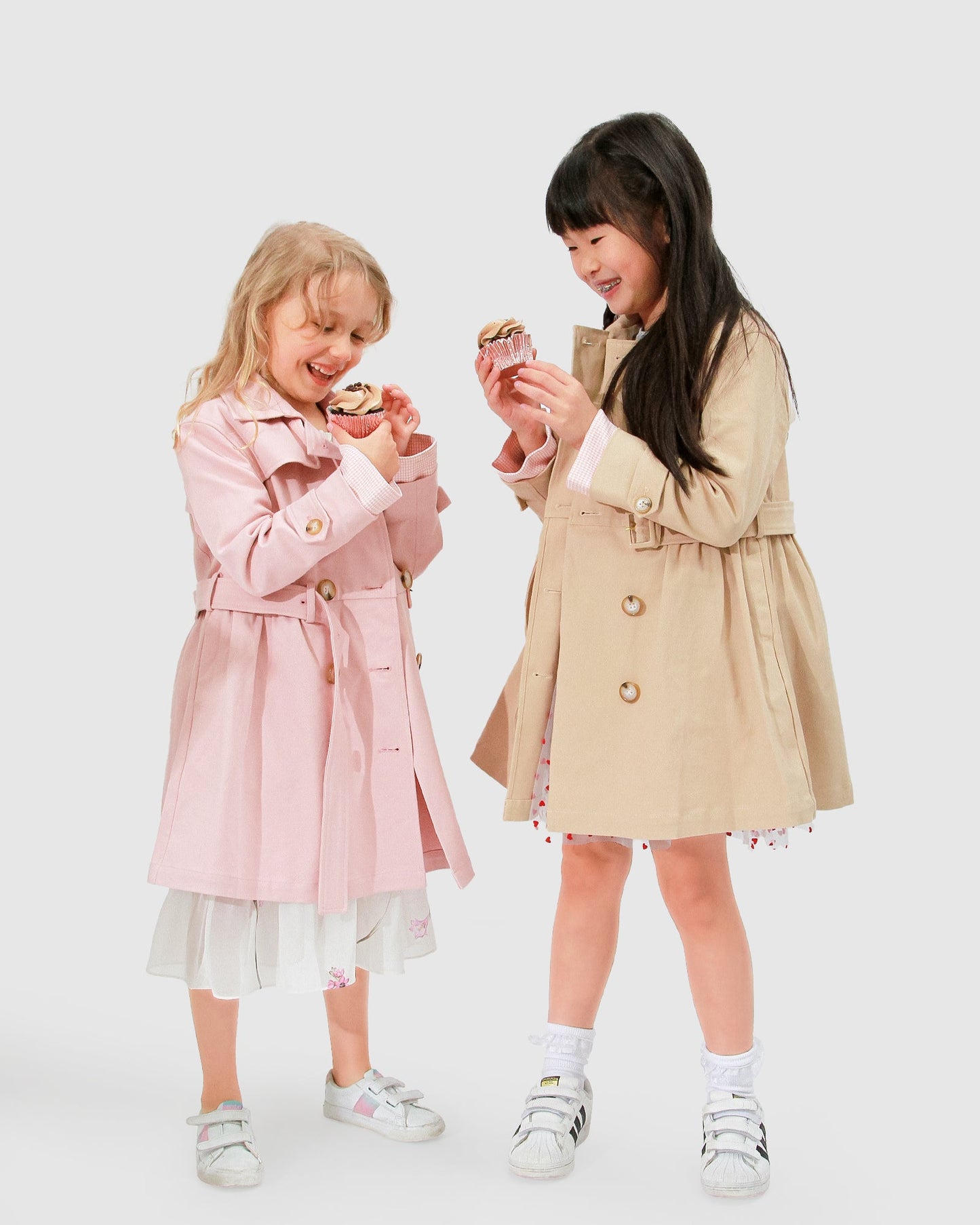 Miss Sunshine Trench Coat - Blush Pink