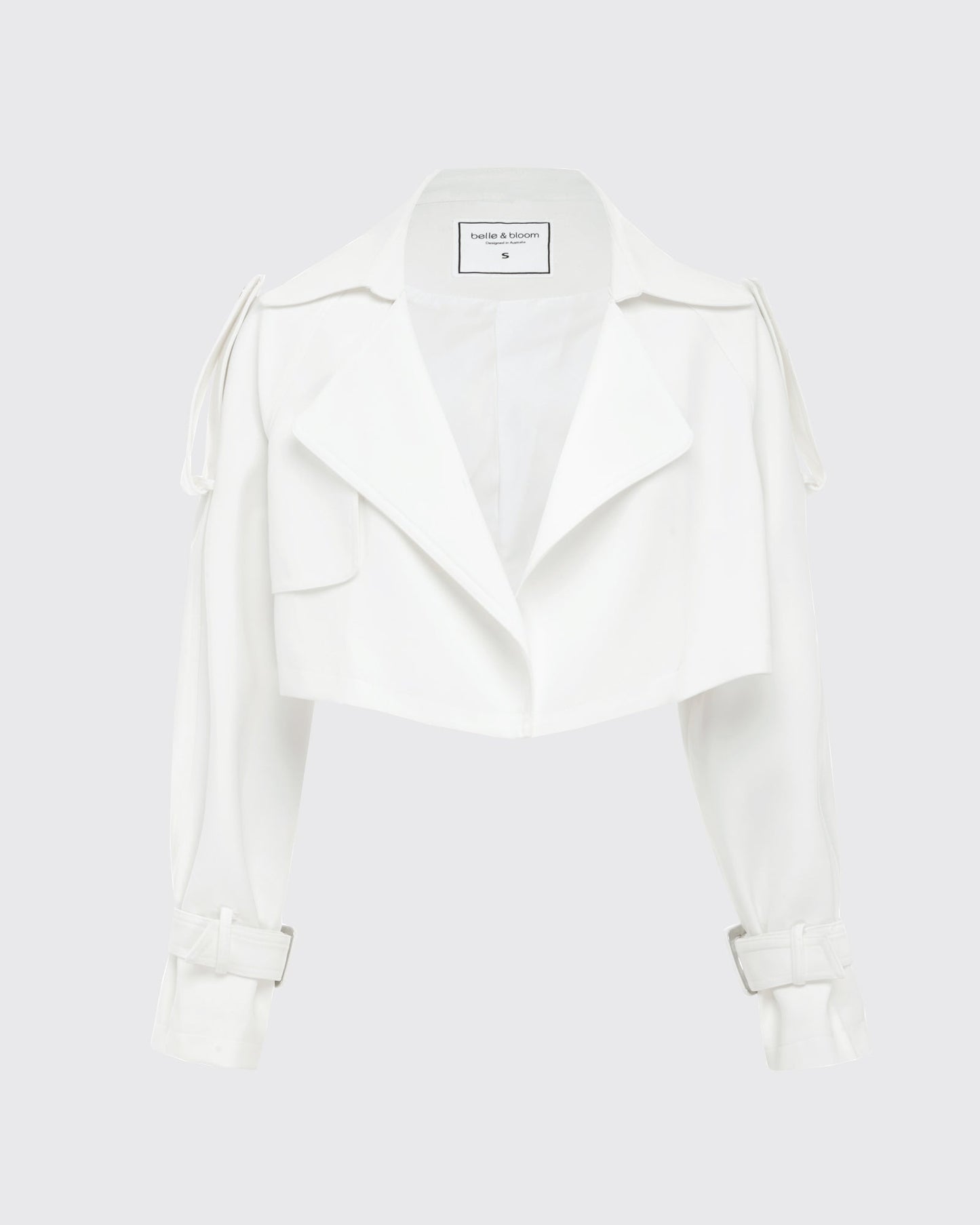 Manhattan Cropped Trench - Off-White