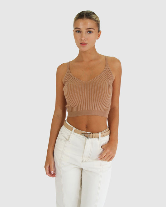 All I Need Knit Crop - Oat