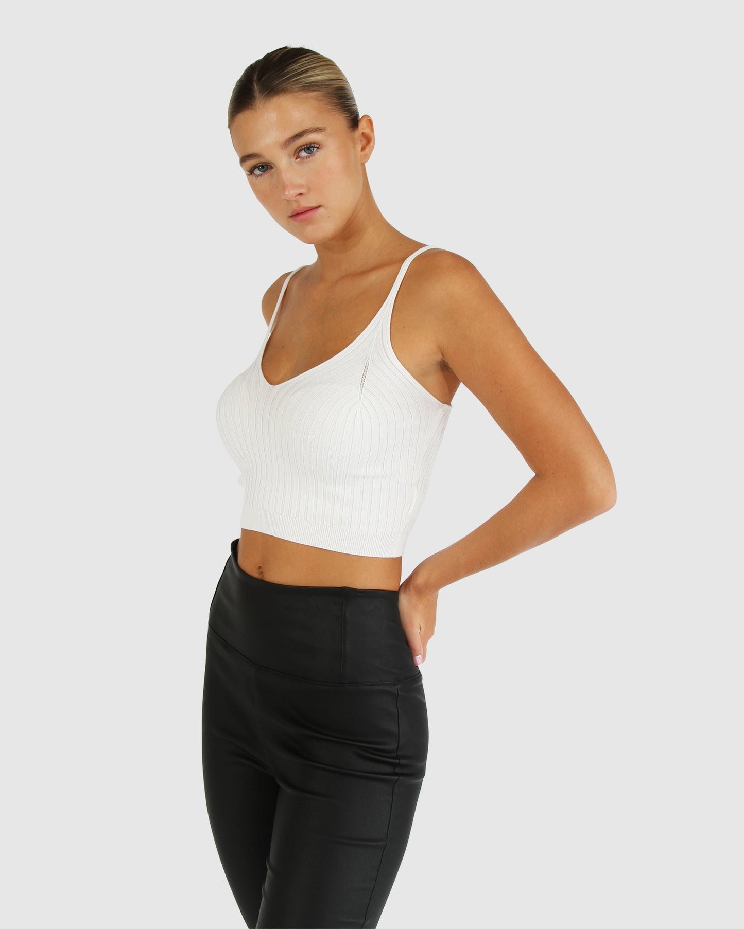 All I Need Knit Crop - Cream