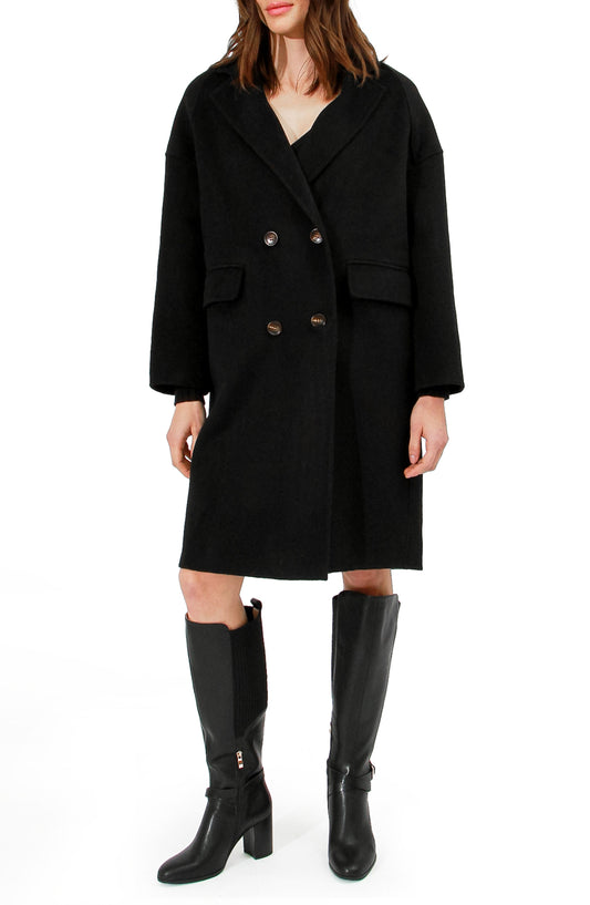 Amnesia Oversized Coat - Black