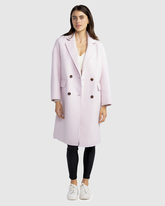 Amnesia Oversized Coat - Pale Pink