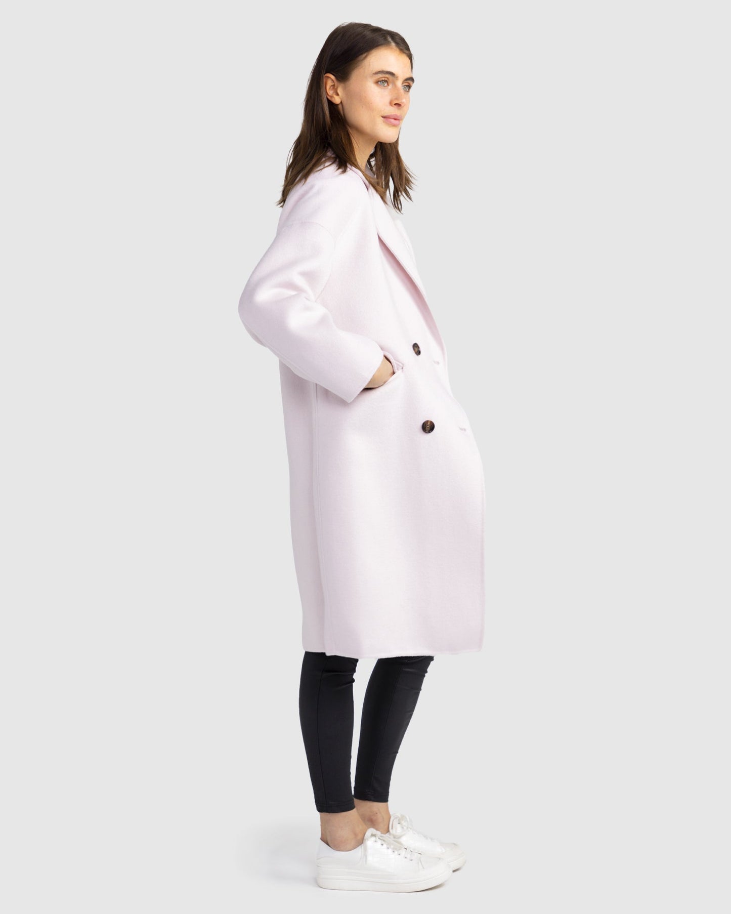 Amnesia Oversized Coat - Pale Pink