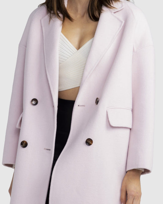 Amnesia Oversized Coat - Pale Pink