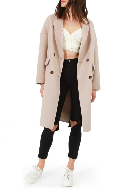 Amnesia Oversized Coat - Sand