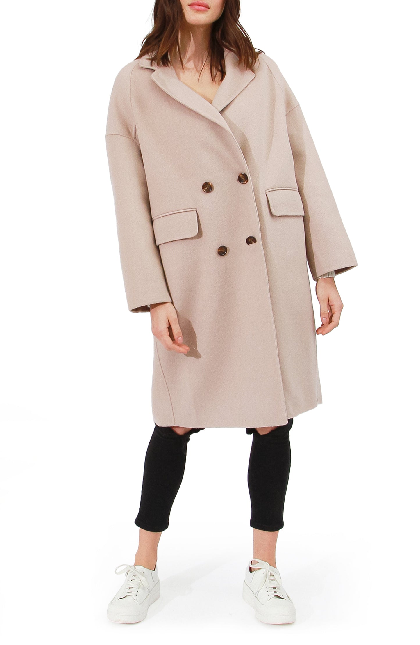 Amnesia Oversized Coat - Sand