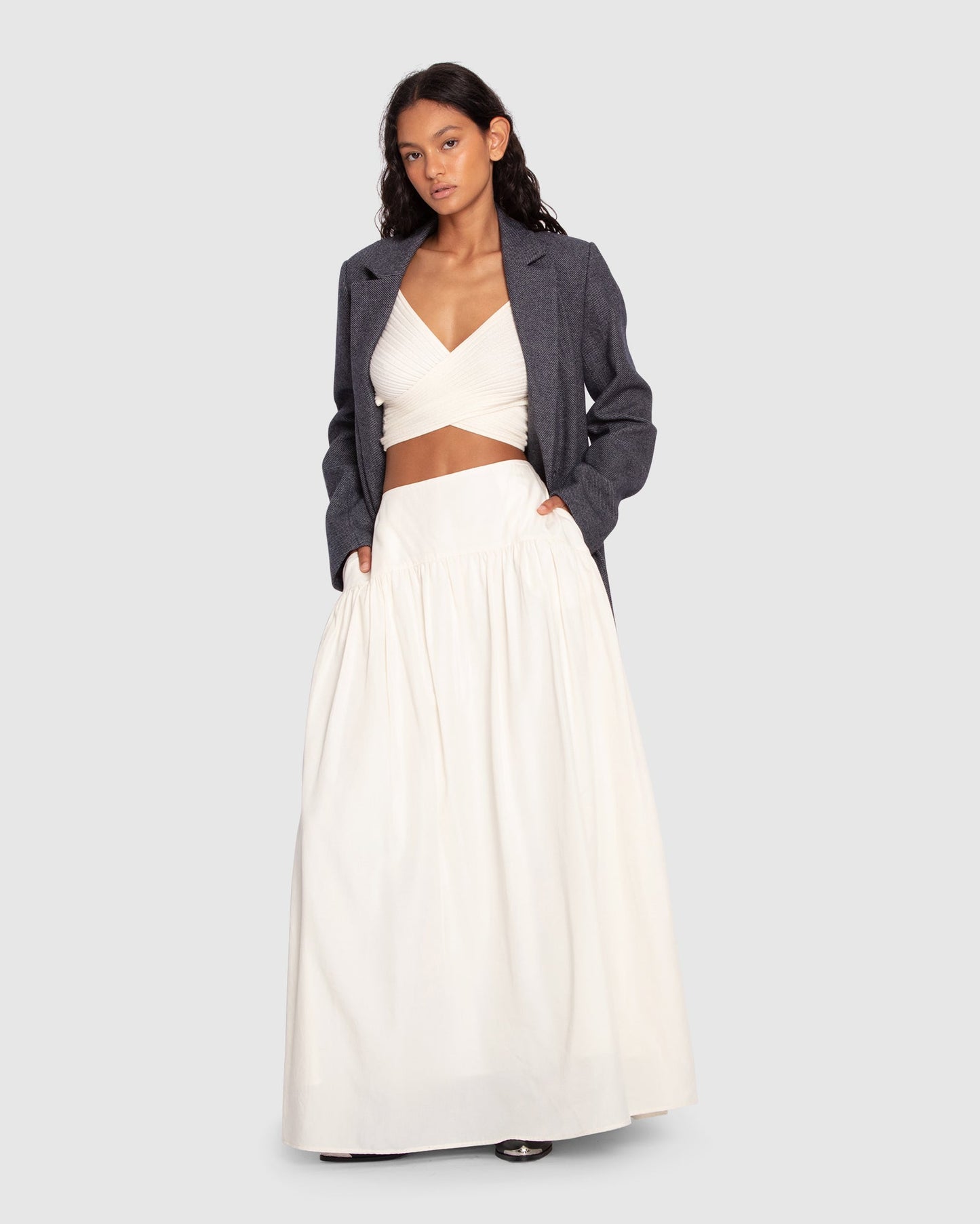 Always On My Mind Maxi Skirt - Cream