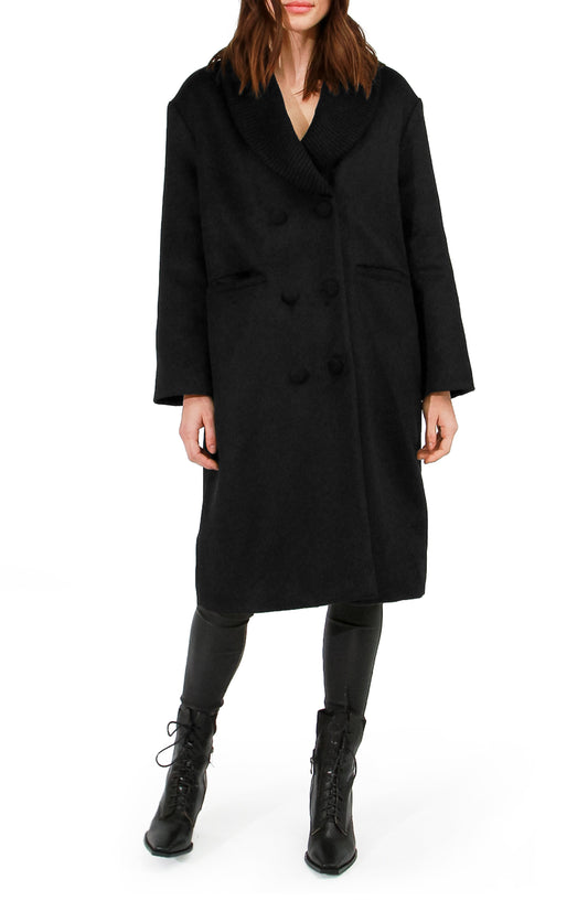 After Party Qulited Lining Coat - Black