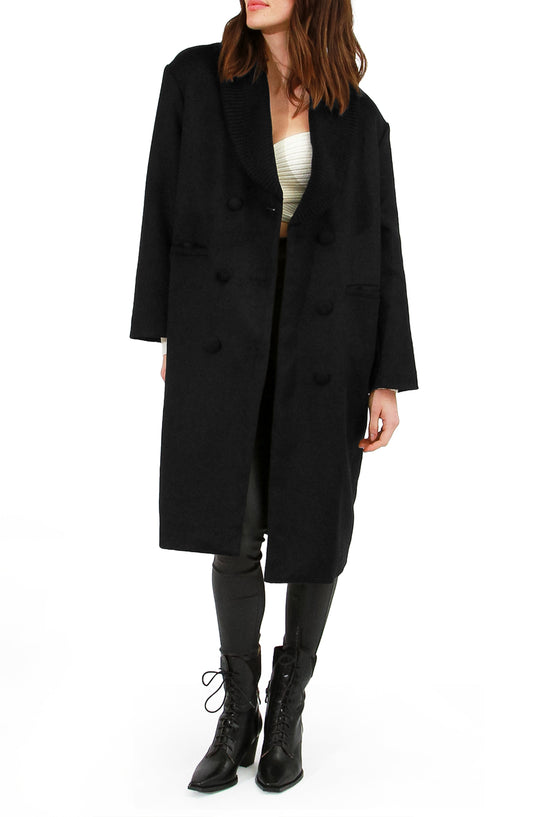 After Party Qulited Lining Coat - Black