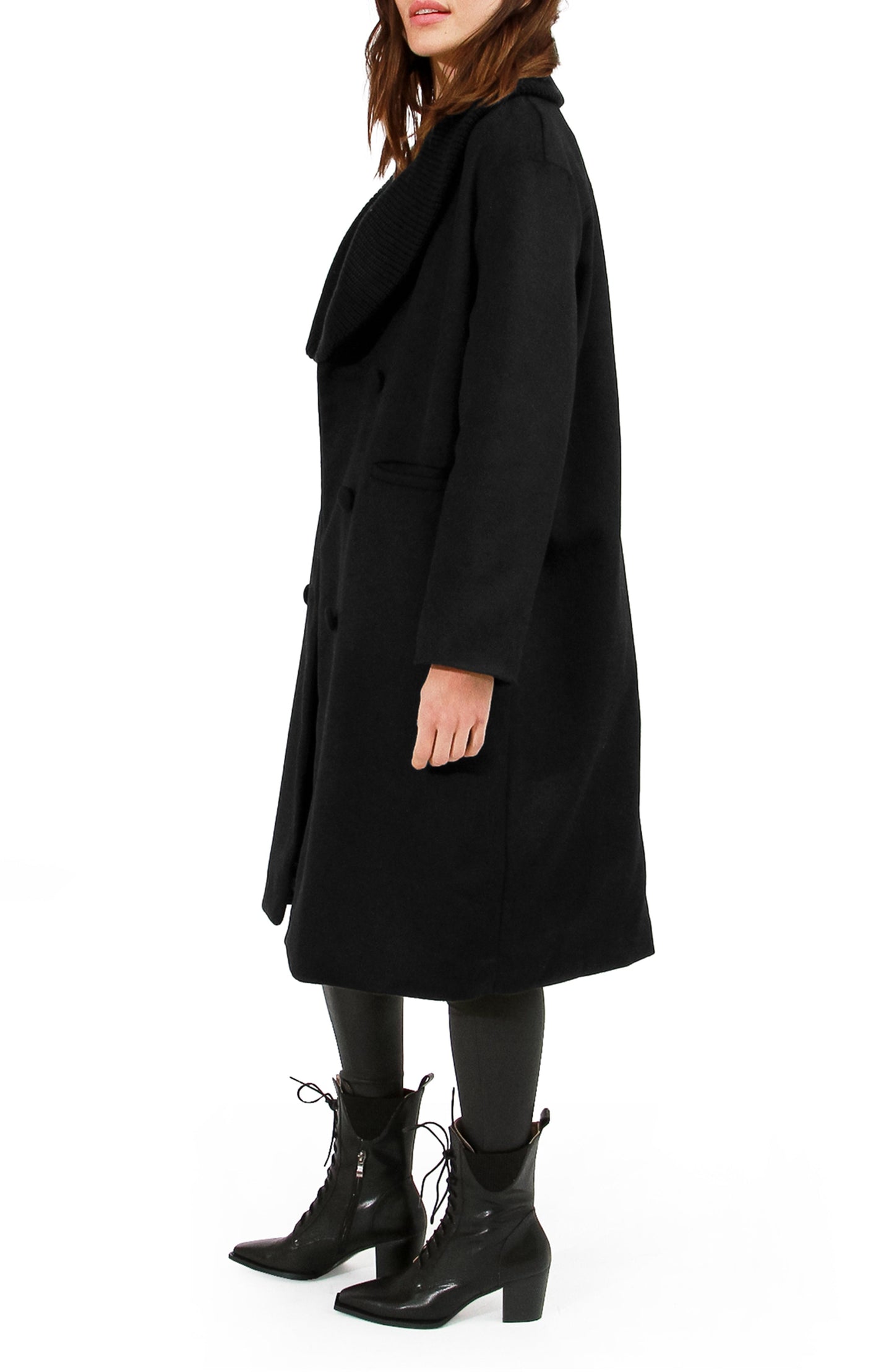 After Party Qulited Lining Coat - Black