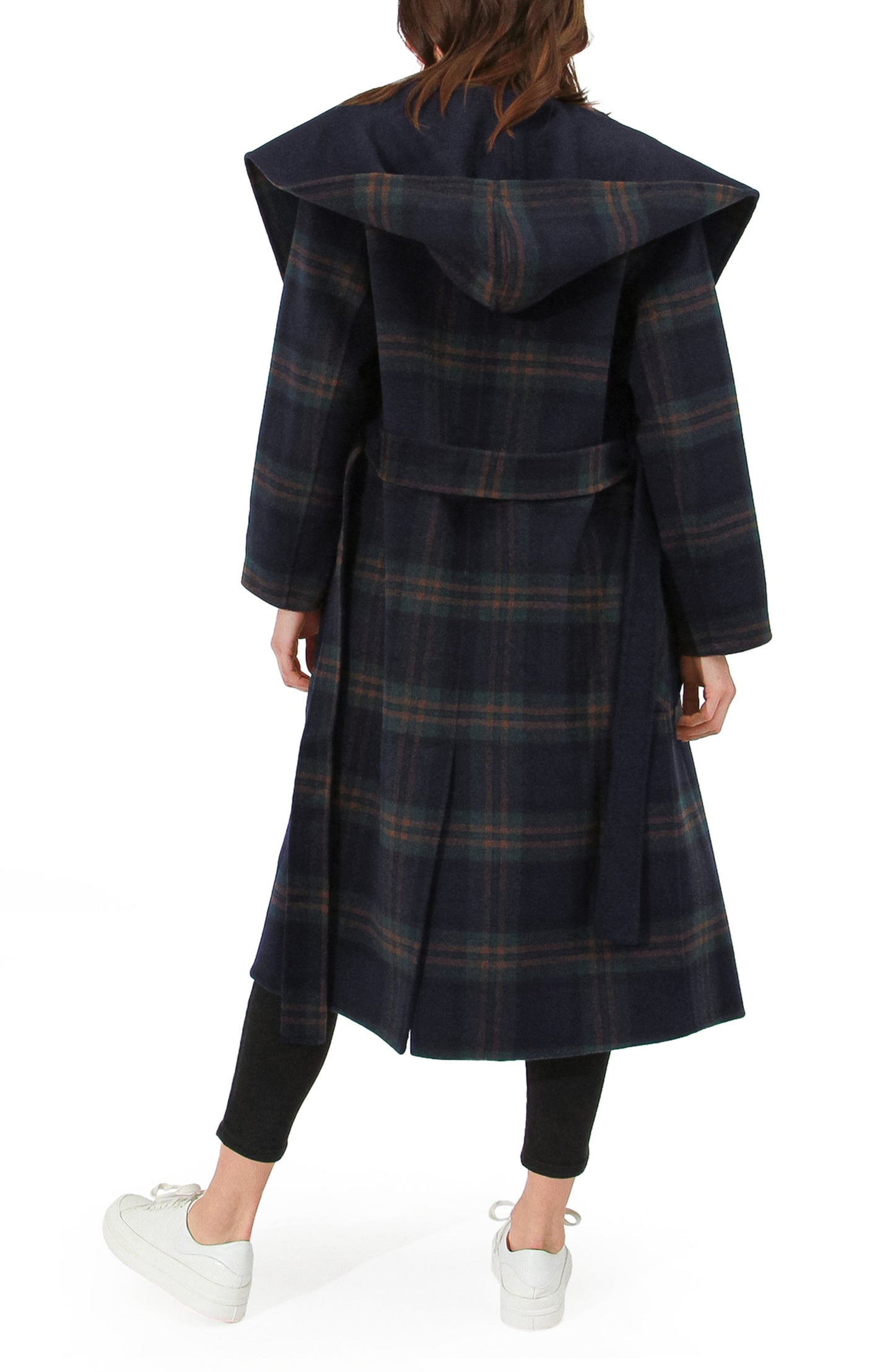 Arcadia Oversided Coat with Hood - French Navy