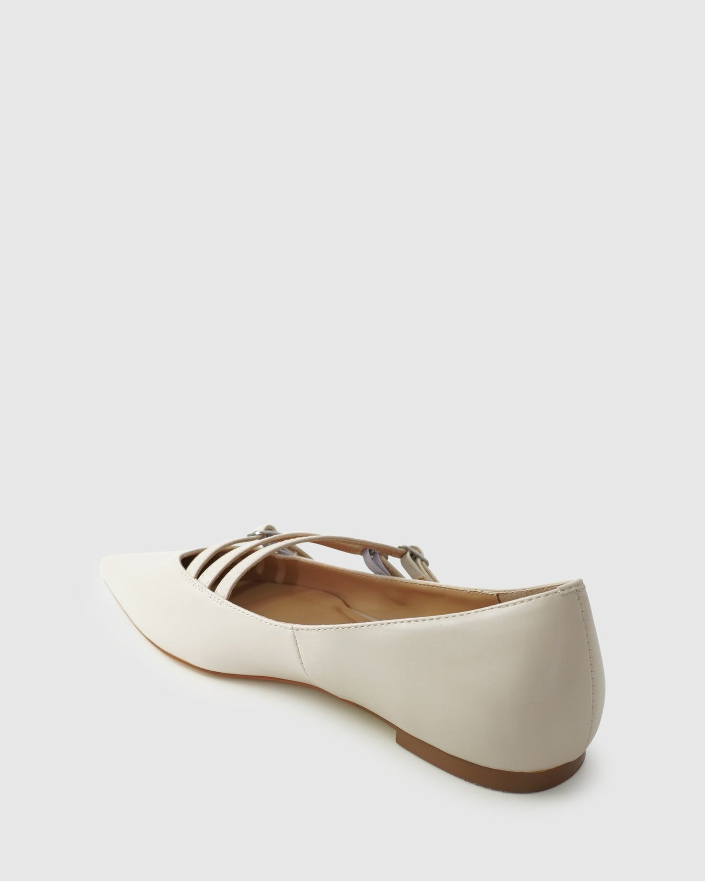 Begin Again Buckled Flat - Beige