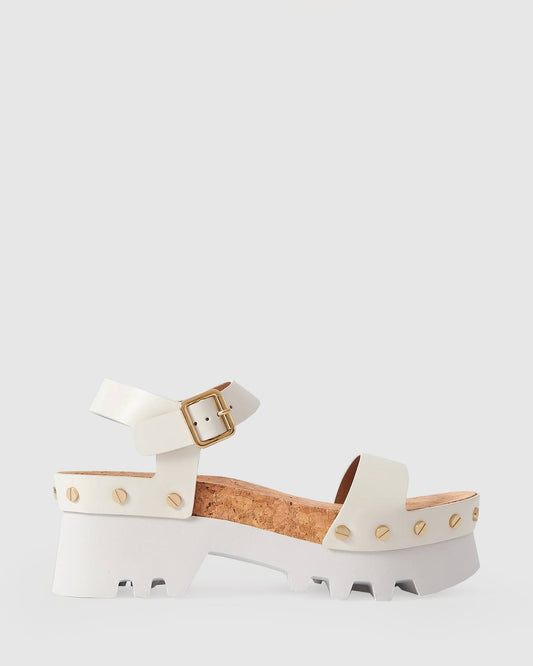 Blinding Lights Chunky Sandal - White