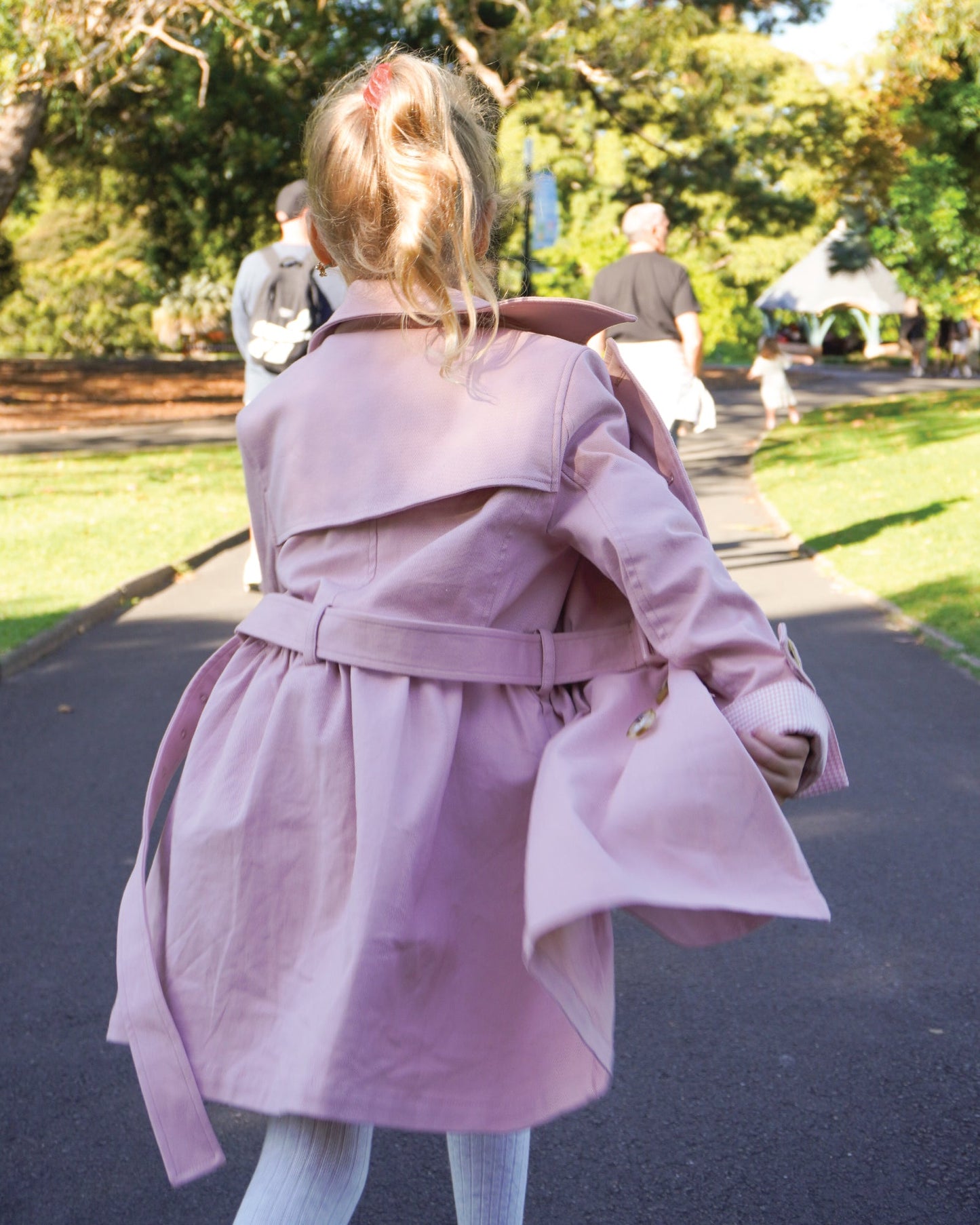 Miss Sunshine Trench Coat - Blush Pink