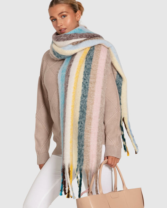 Candy Man Striped Scarf - Multi