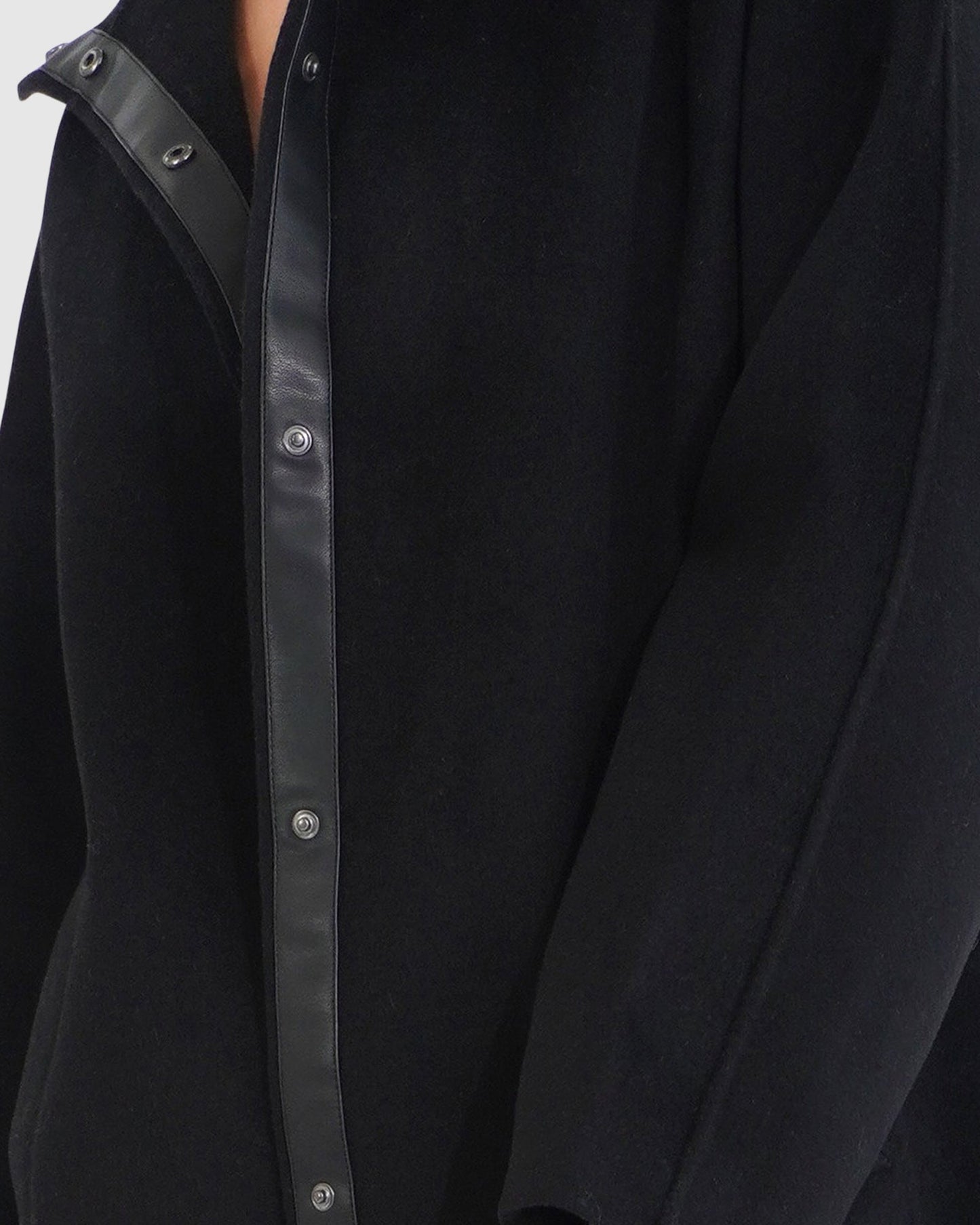 Come On Over Trimmed Coat - Black