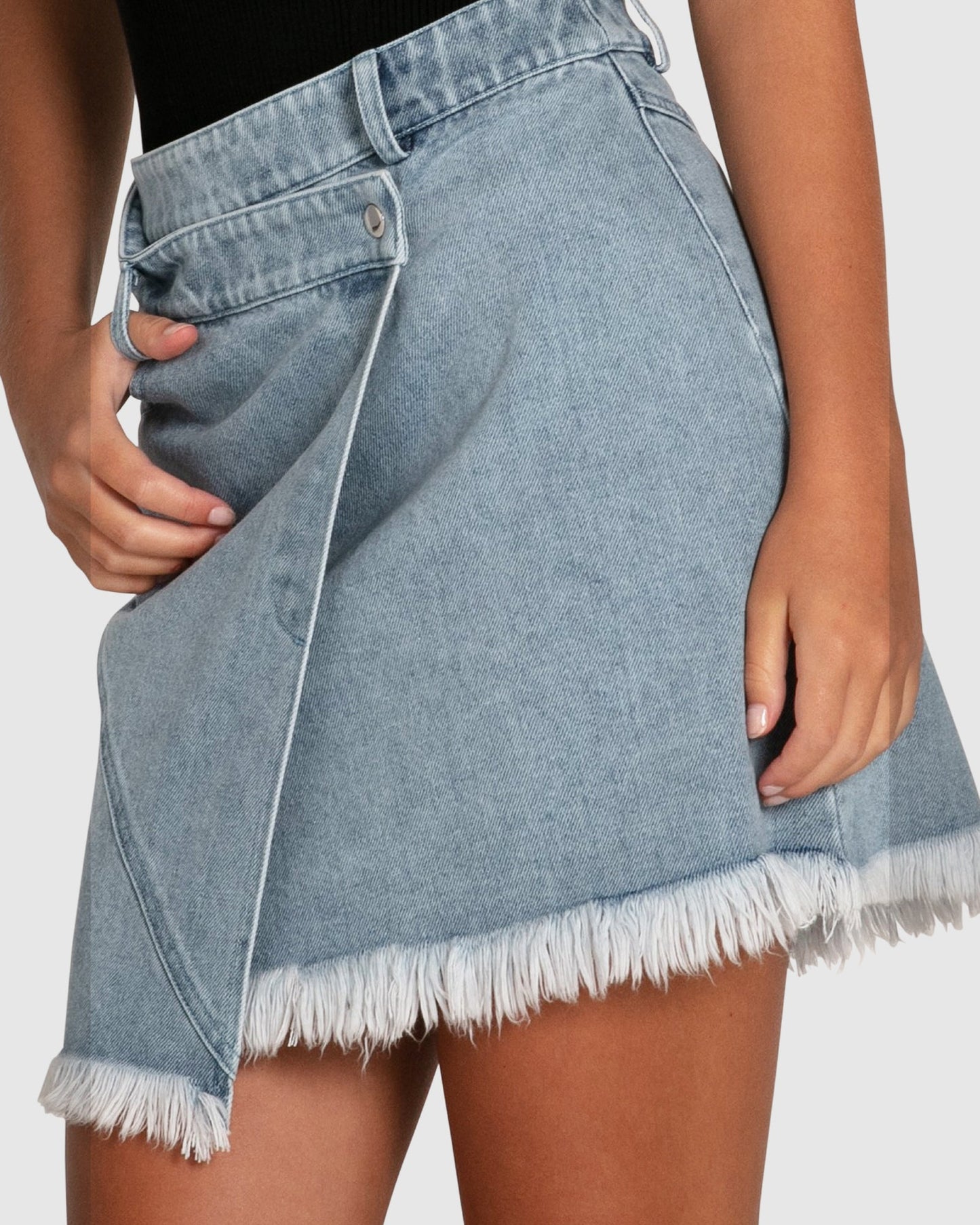 Dance With Me Denim Mini Skirt