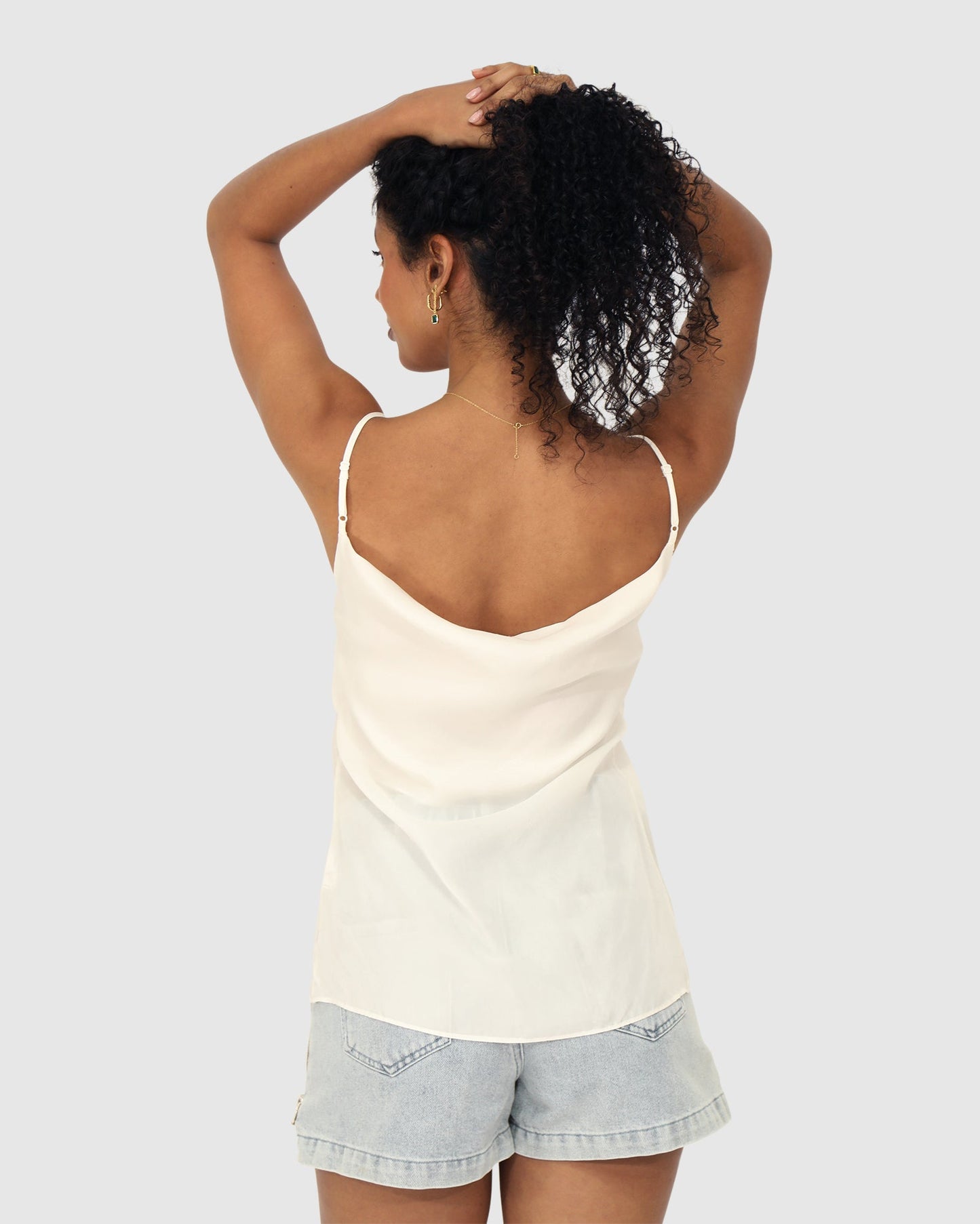 First Class Reversible Tie Top - White