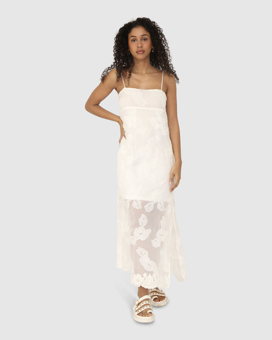 Fever Dream Midi Dress - White