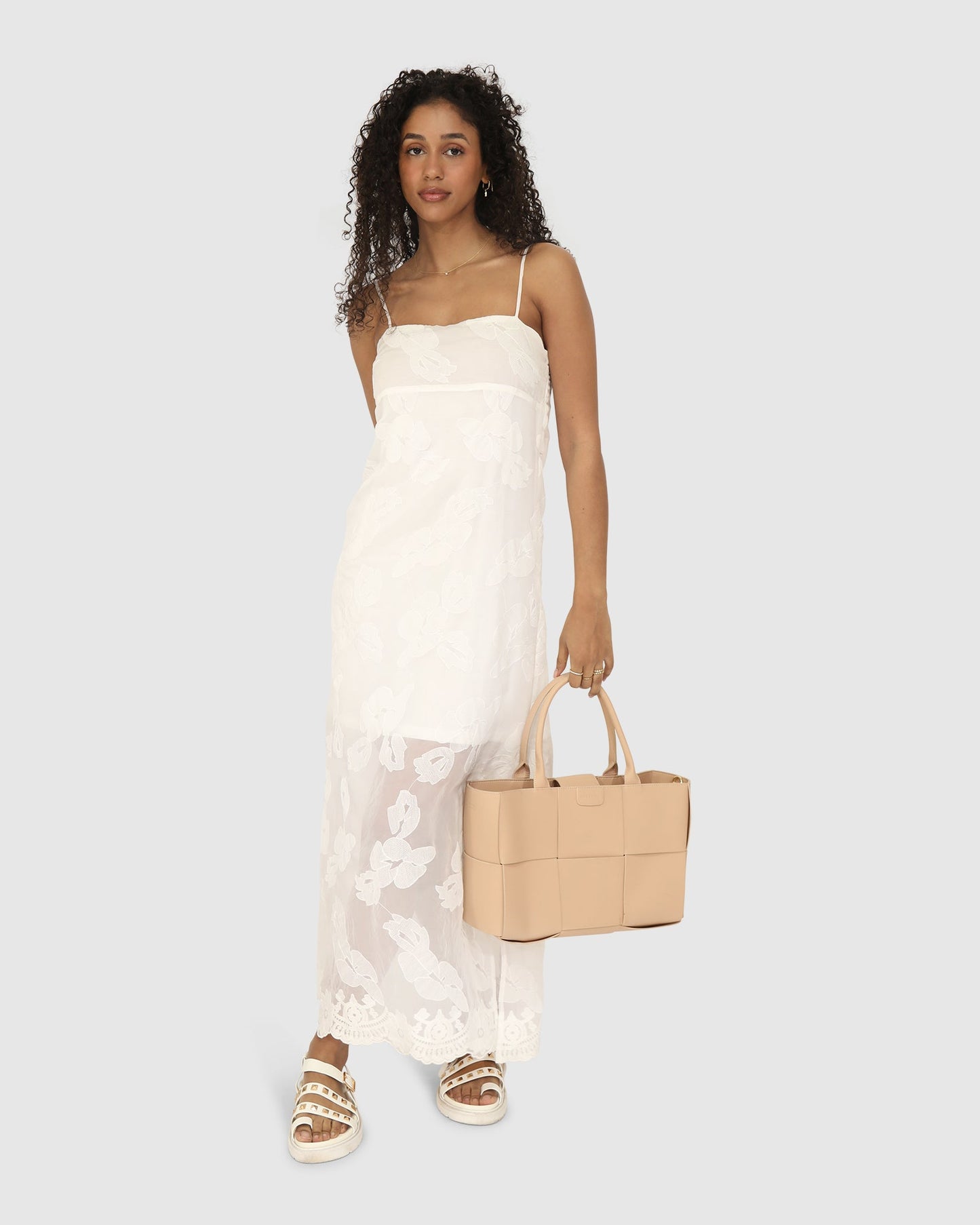 Fever Dream Midi Dress - White