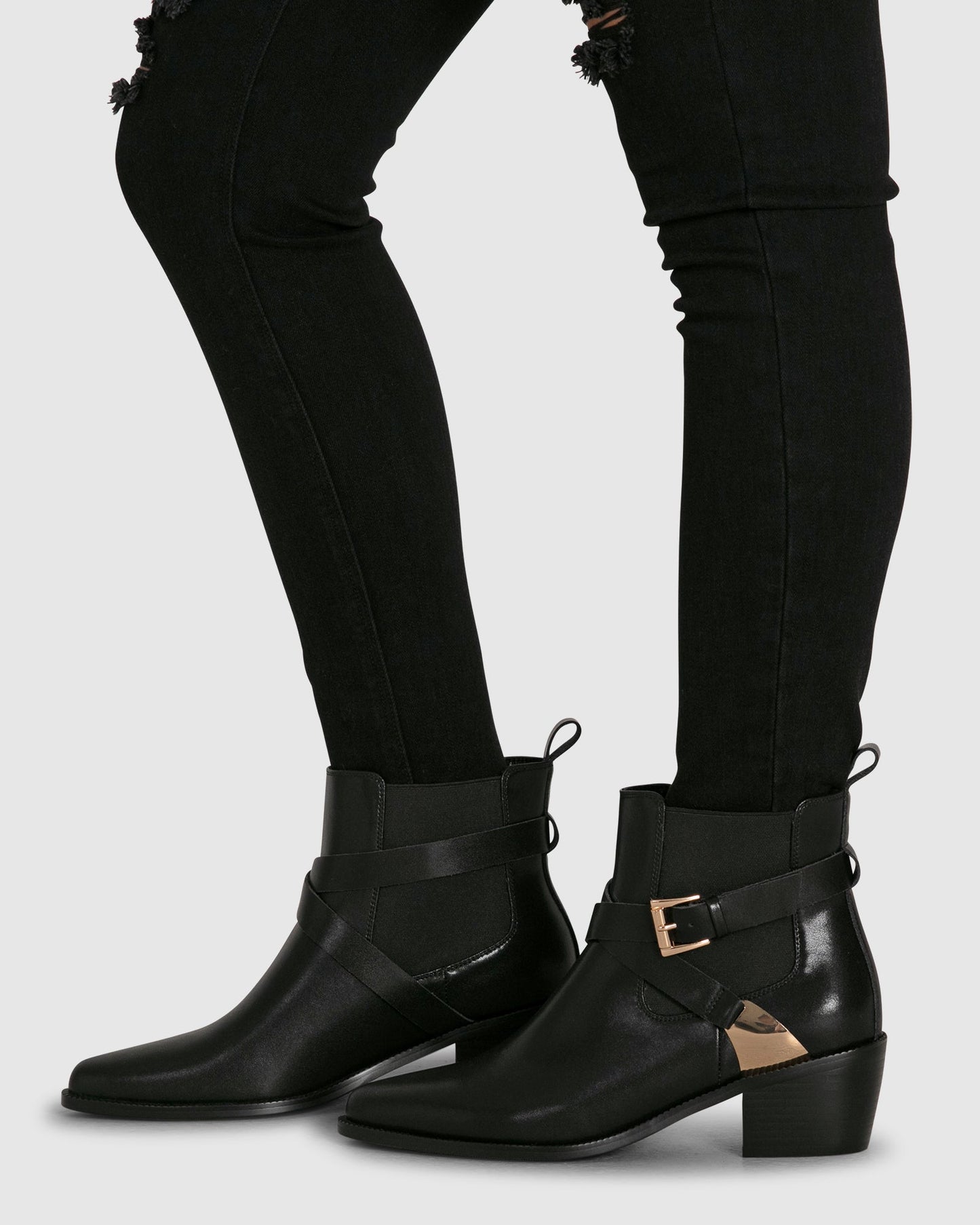 Full Moon Ankle Boot - Black