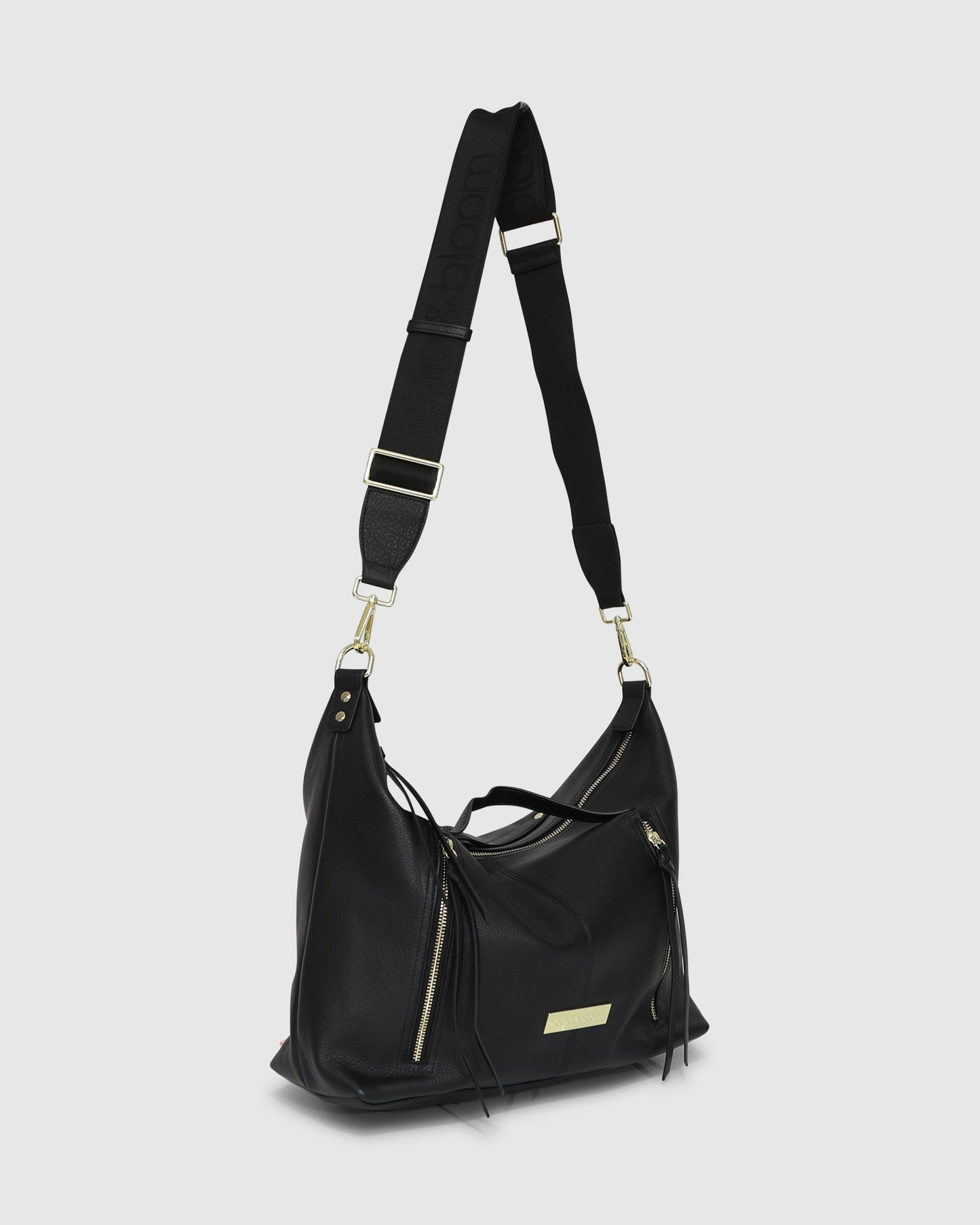 For Your Love Zip Front Handbag - Black