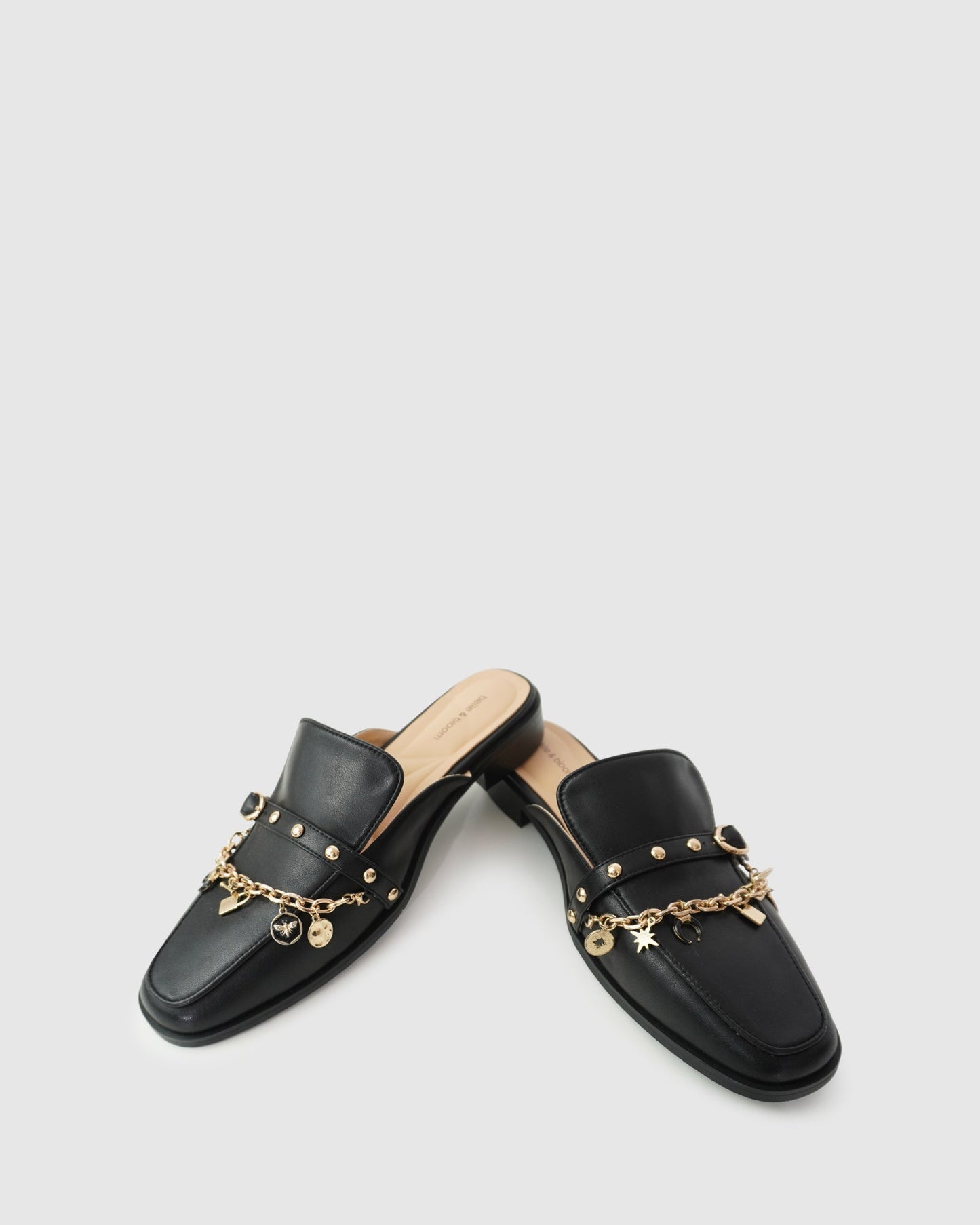 How It Feels Charm Loafer Mule - Black