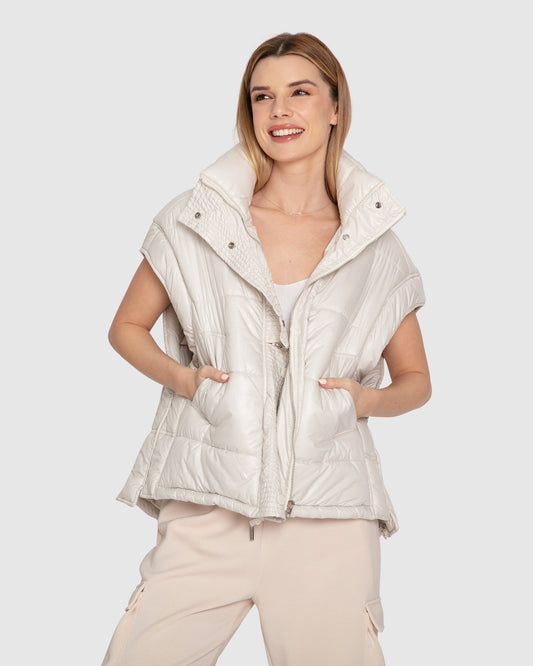 Hypnotized Quilted Puffer Vest