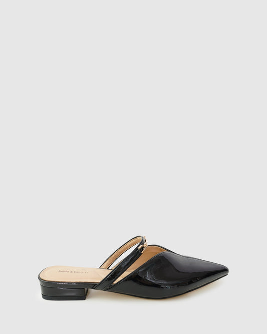 Magic Hour Ballet Slide - Black Patent