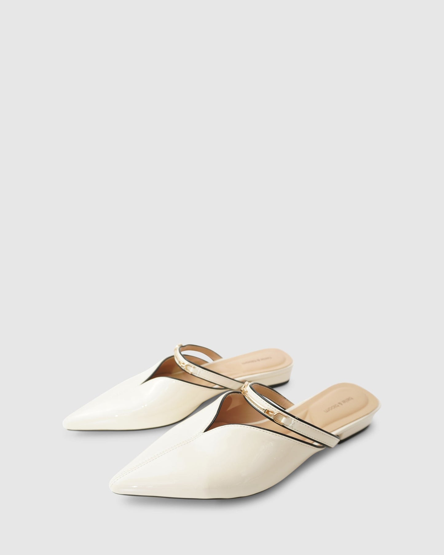 Magic Hour Ballet Slide - Off White Patent