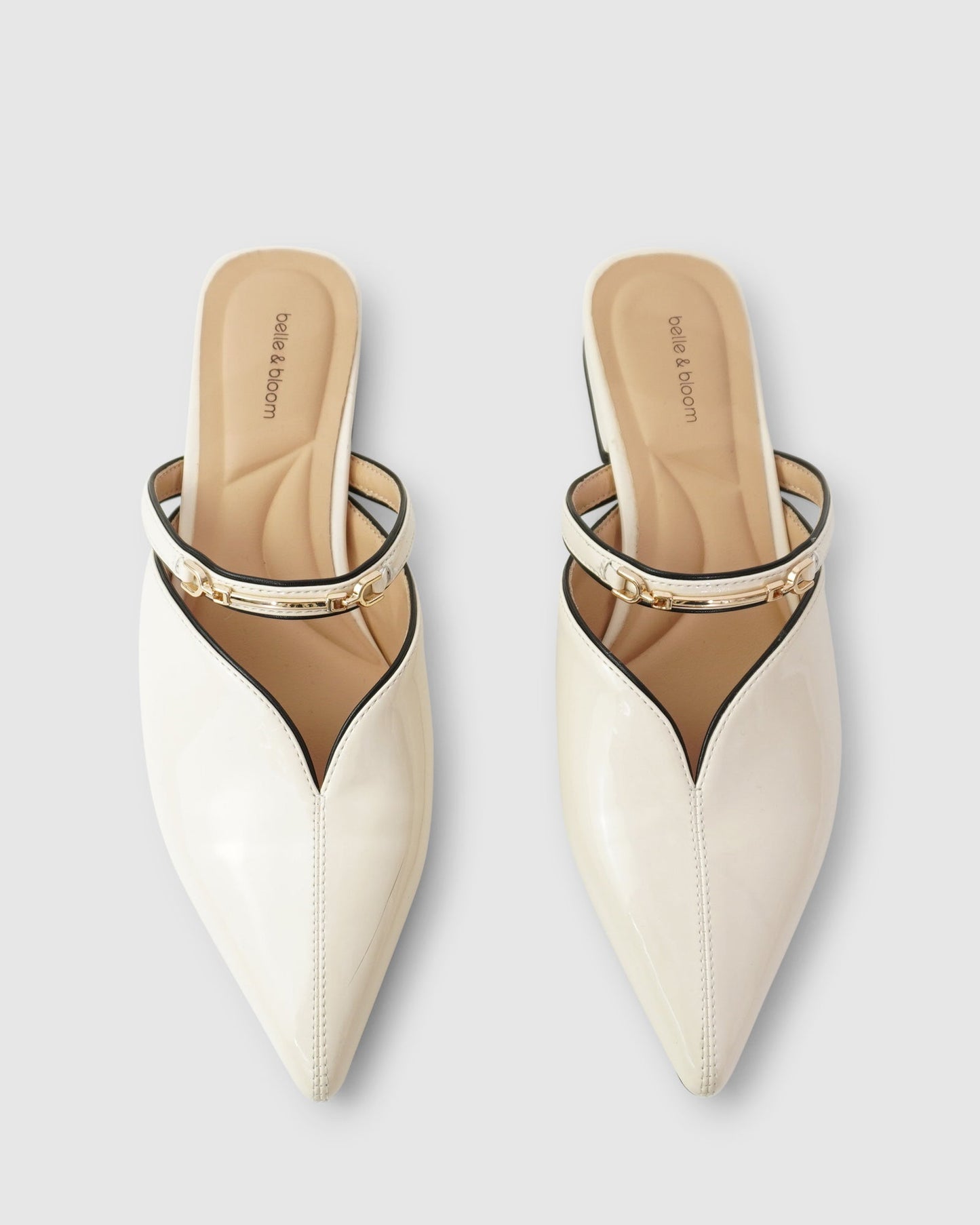 Magic Hour Ballet Slide - Off White Patent