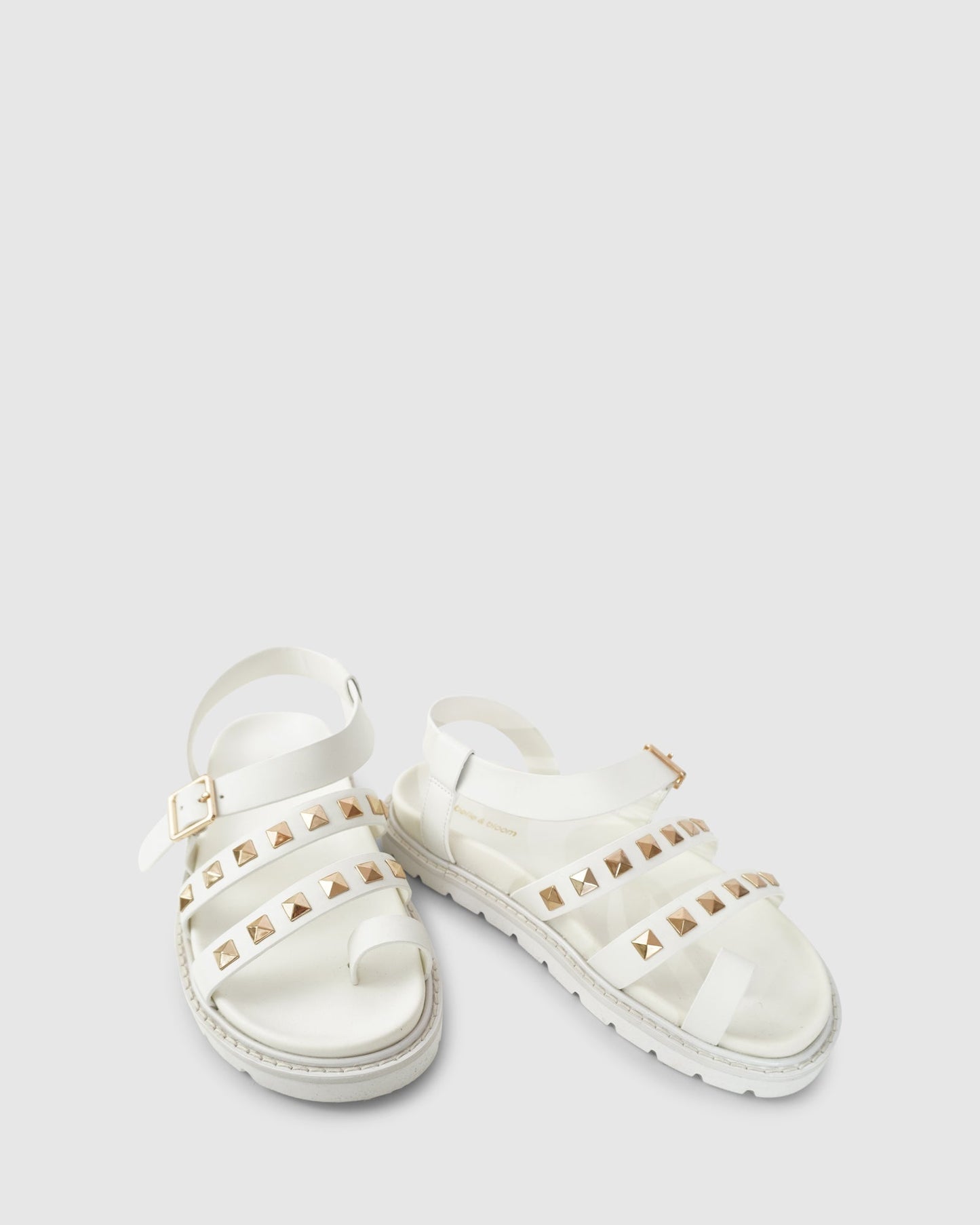 Morning  Mood Chunky Stud Sandal - Cream