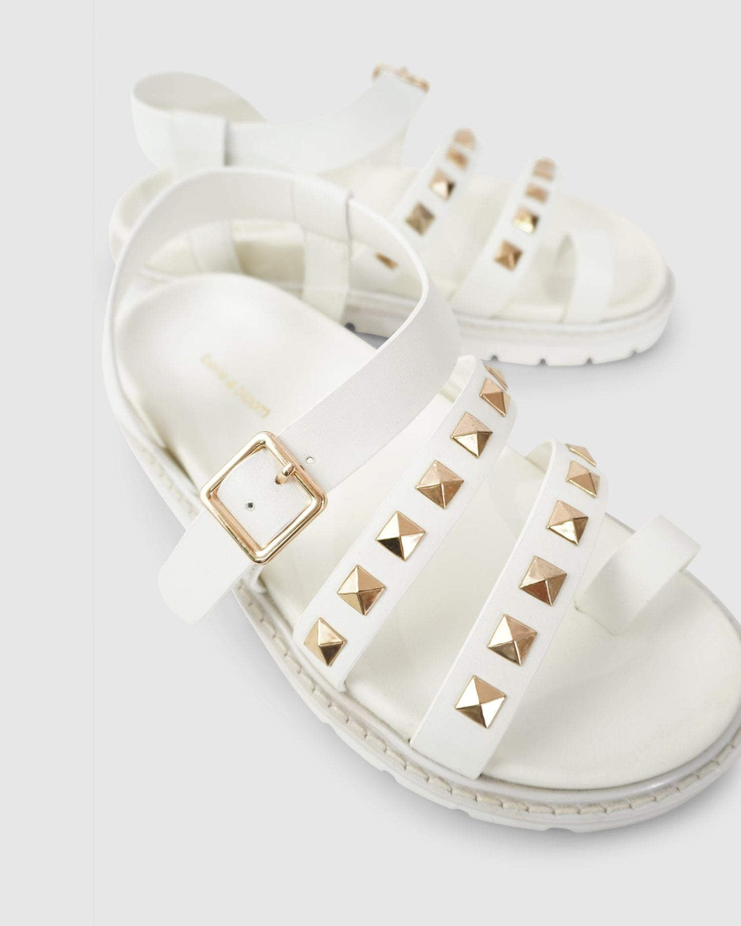 Morning  Mood Chunky Stud Sandal - Cream