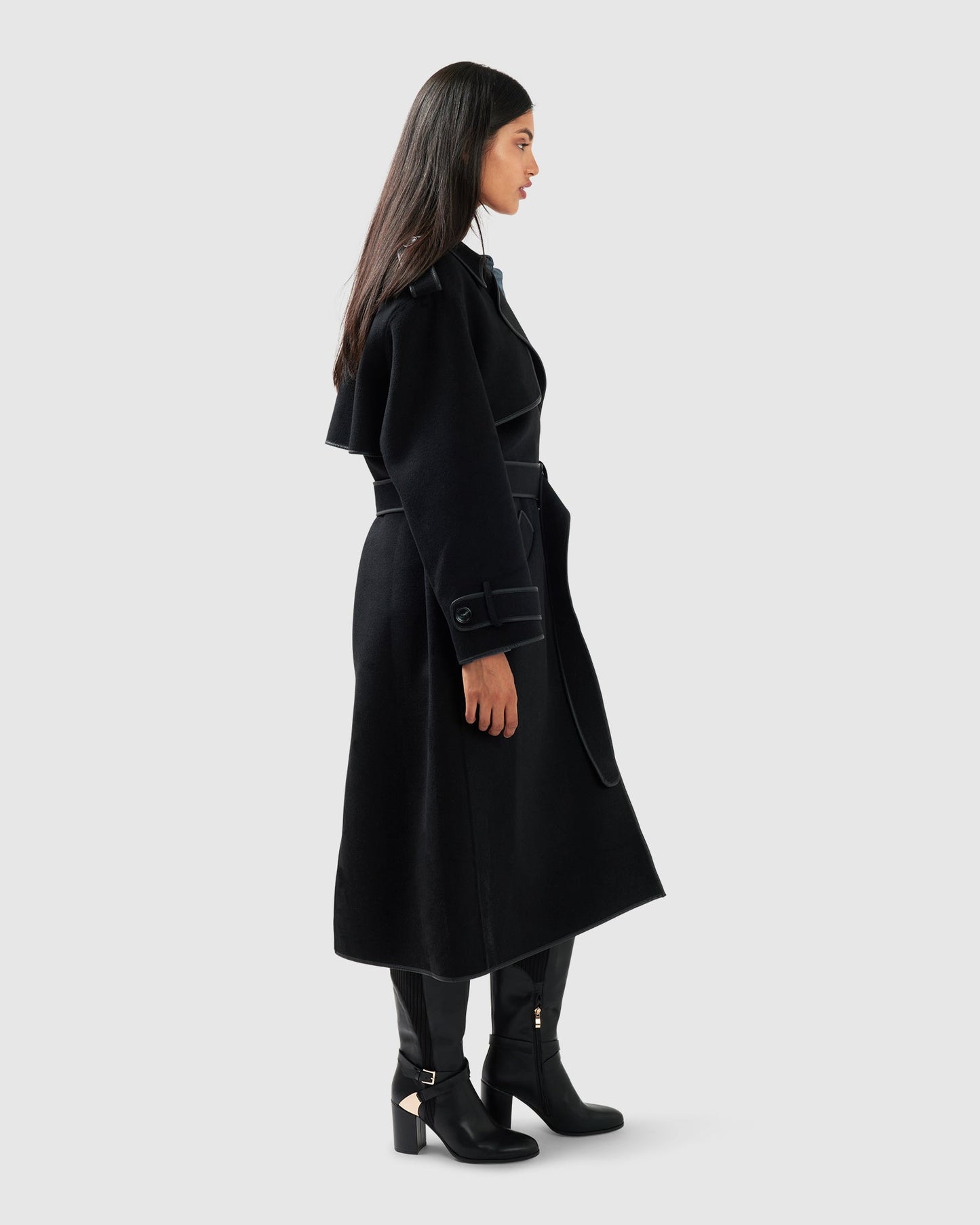 Million Reasons Belted Coat - Black