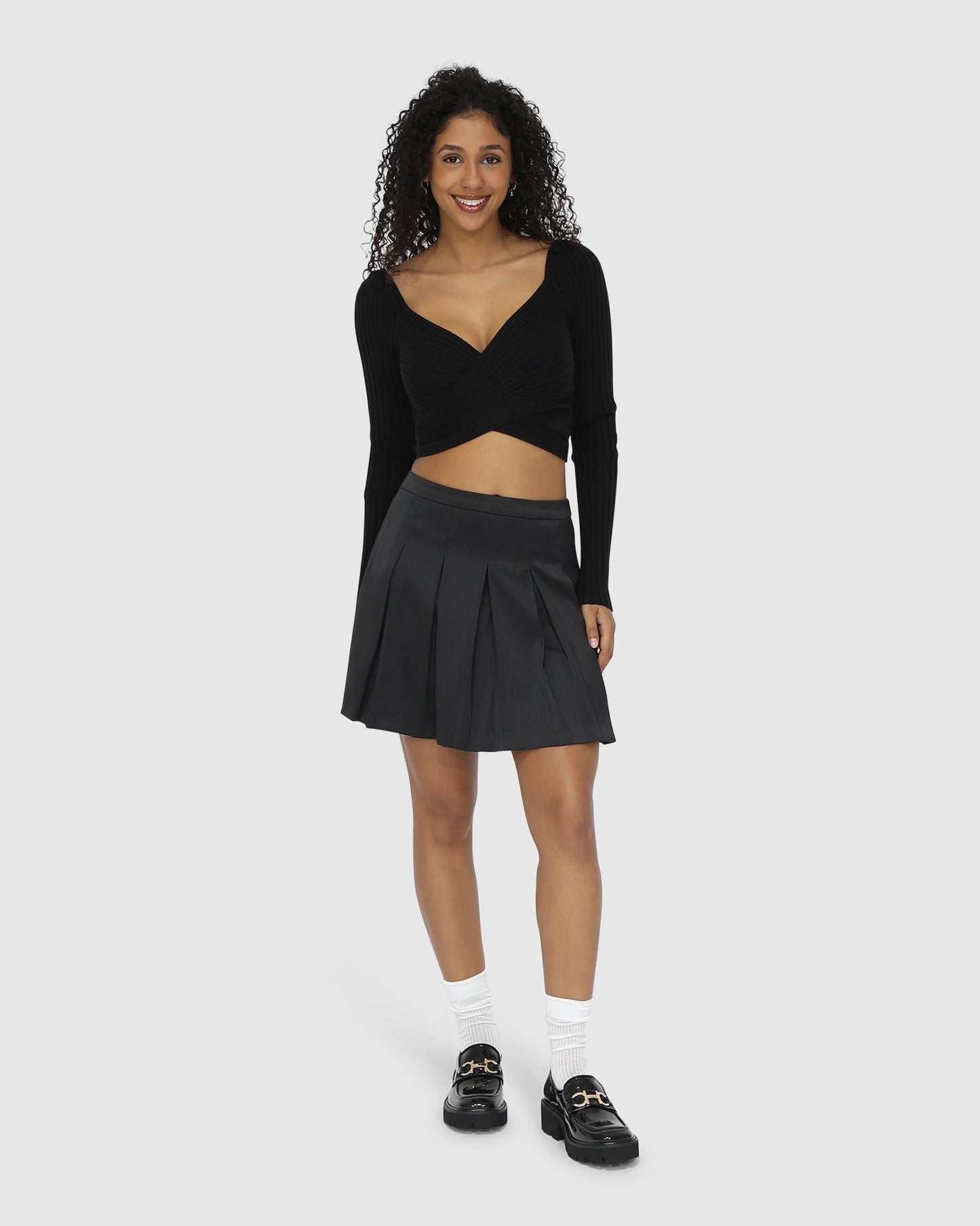 Palm Breeze Tennis Skort - Black