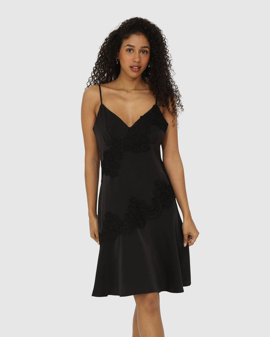 Real Love Slip Dress - Black